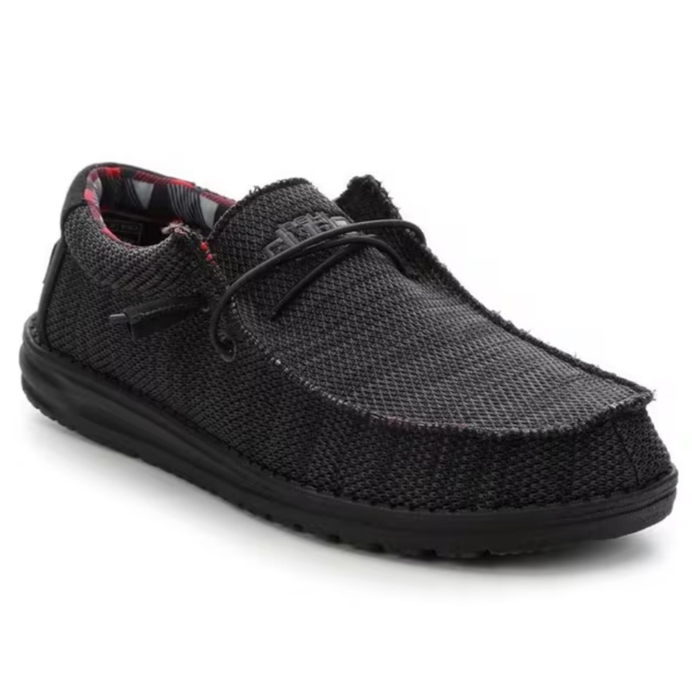 Hey dude shoes red gray and black shoes size 11 men’s causal shoes Wally Sox